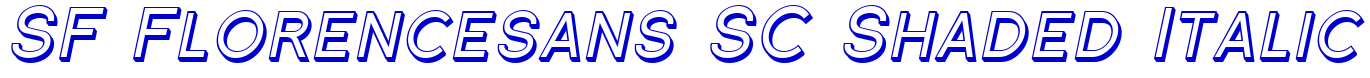 SF Florencesans SC Shaded Italic 字体